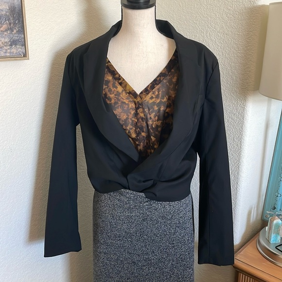 Merona Leopard blend print blouse - Picture 2 of 9